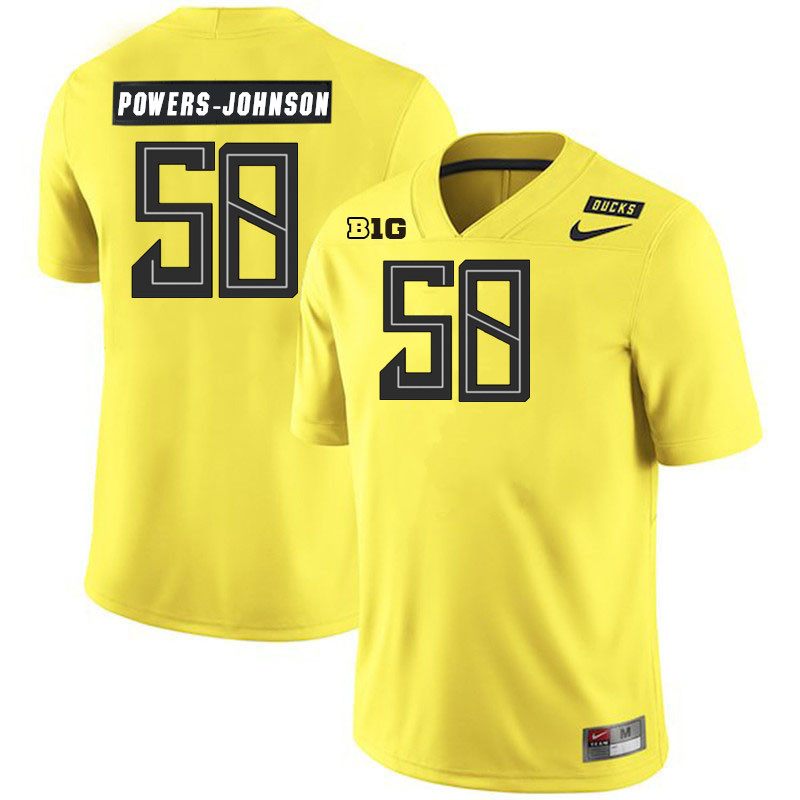 Jackson Powers-Johnson Oregon Jersey,Oregon Ducks Football Uniforms Youth-Alternate Yellow